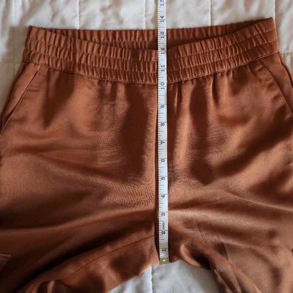 Banana Republic Copper Satin Cargo Joggers - Picture 4 of 9